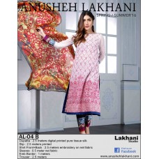 Anusheh Lakhani Summer Lawn 2016 Original - 03 Pcs Suit -AL-04B